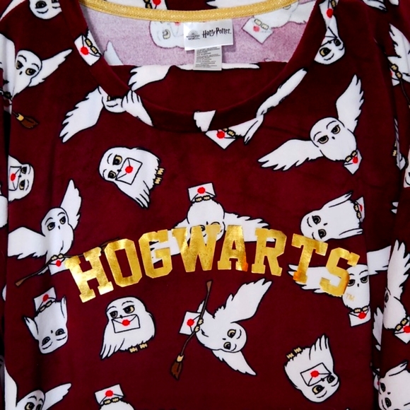 Harry Potter Hogwarts Sleepwear 2 Piece Pajama Set Size 3XL EUC! - Picture 3 of 11